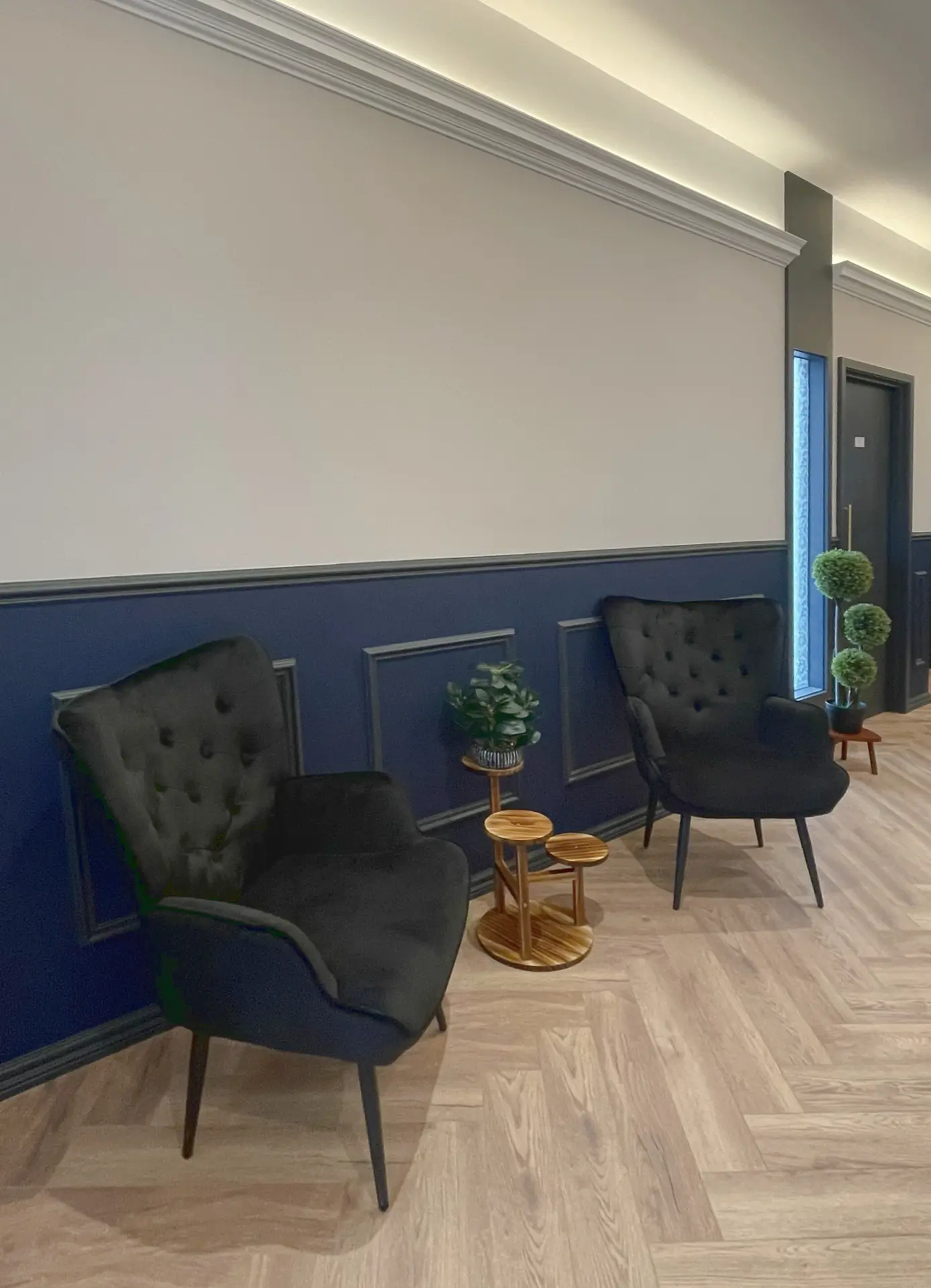 Completed corridor